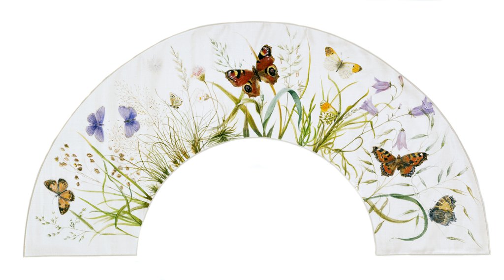 Detail of Design for a fan by Anonymous