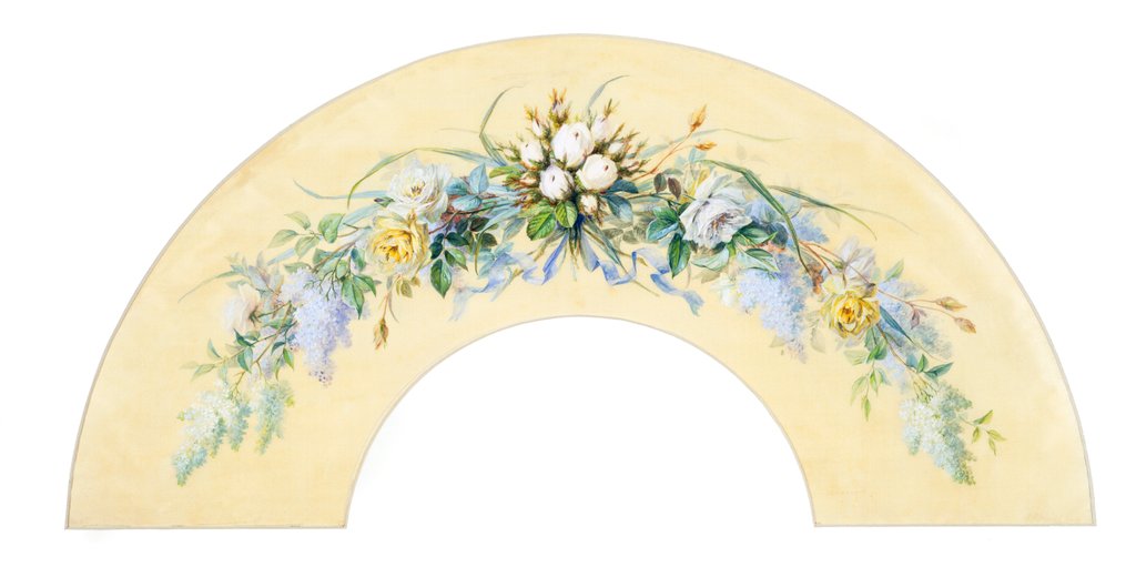 Detail of Design for a fan by Anonymous