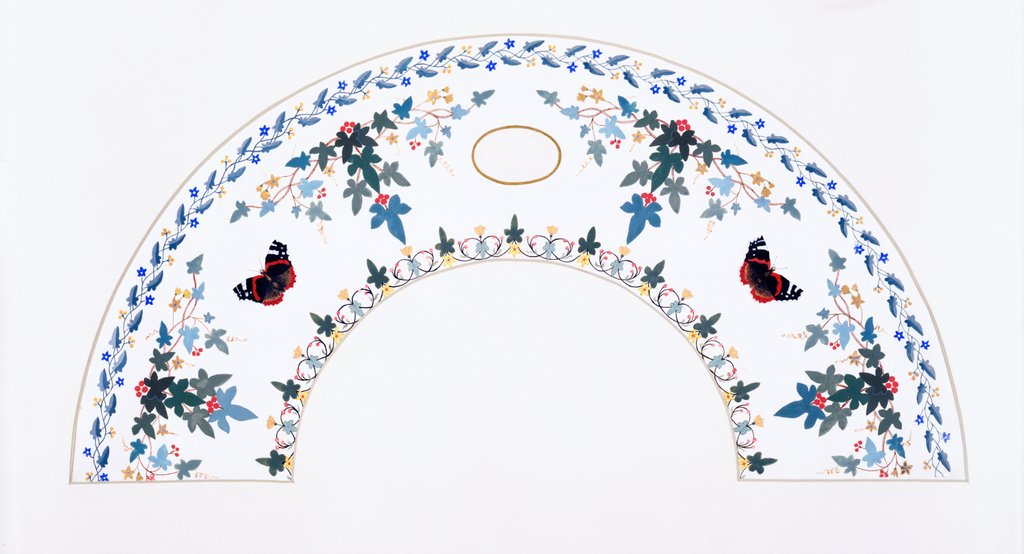 Detail of Design for a fan. England, 19th century by Anonymous