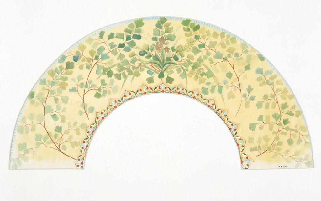 Detail of Design for a fan by Miss Anne Grose