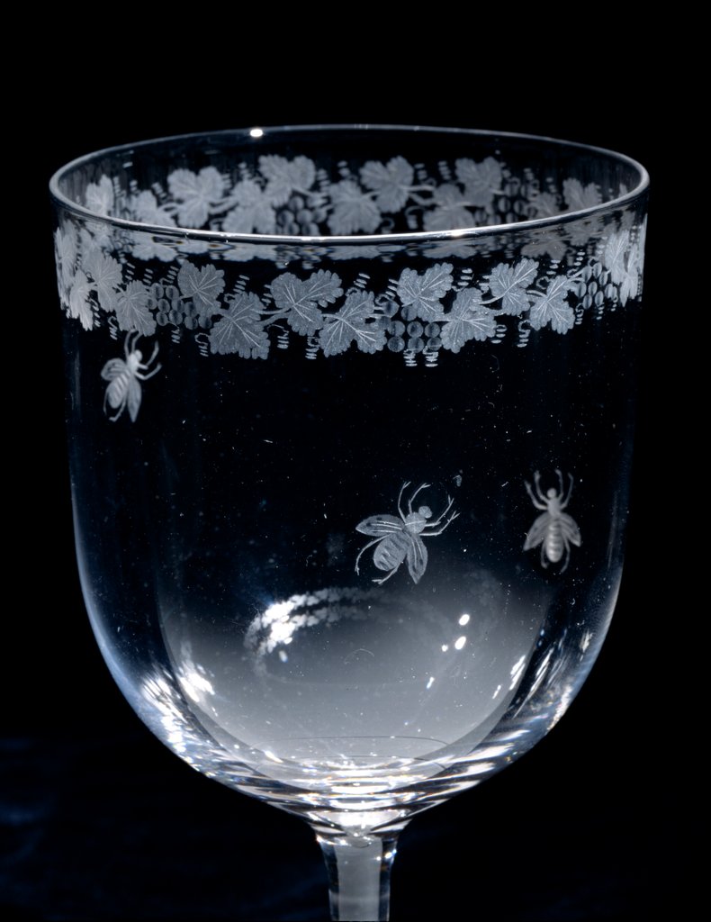 Detail of Wine Glass, detail. England, mid-19th century by Unknown