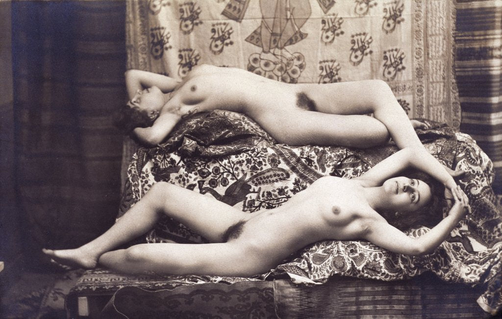 Detail of Female Nudes Lounging by Unknown