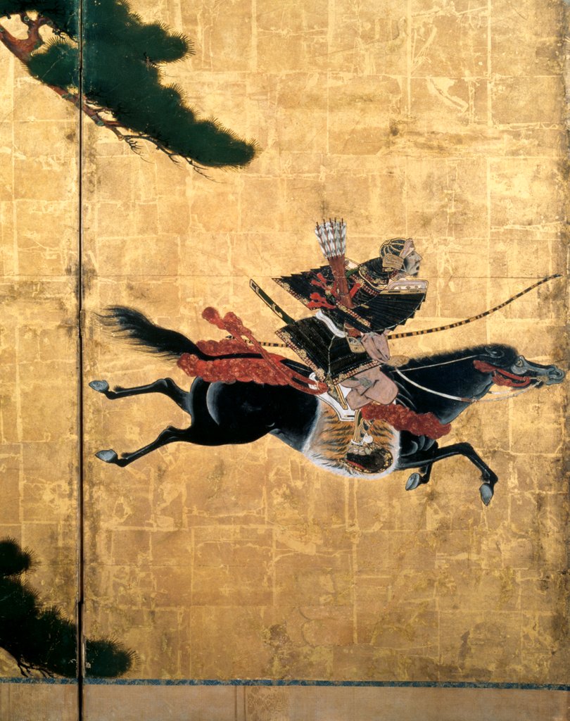 Detail of The Battle of the Uji River by Tosa Mitsuyoshi