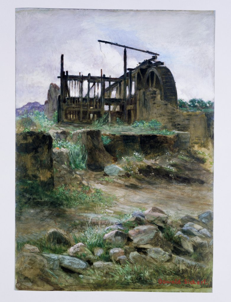 Detail of A Cornish Tin Mine by Oswald Sickert