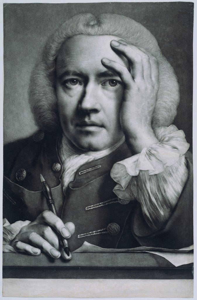 Detail of Self Portrait by Thomas Frye