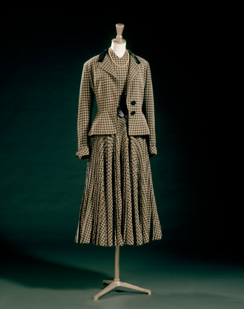 Detail of Coat and dress by Digby Morton