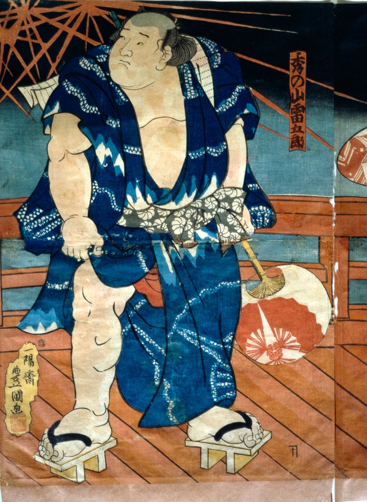 Detail of A Sumo Wrestler by Utagawa Kunisada
