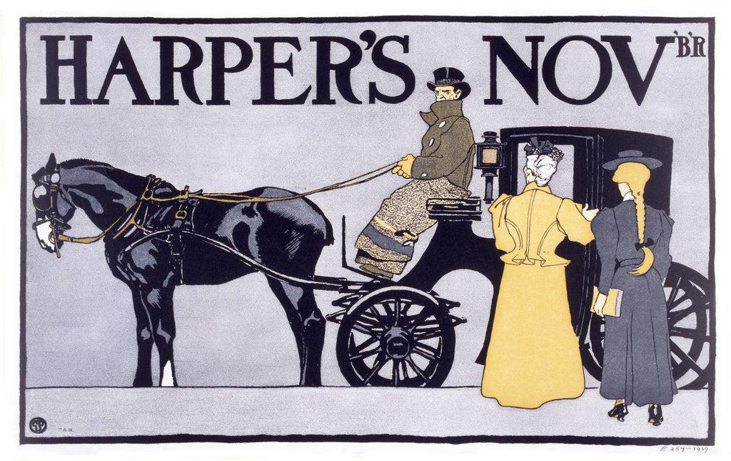 Detail of Harper's Magazine for November by Edward Penfield