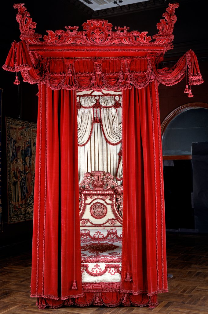 Detail of The Melville Bed. Scotland, late 17th century by Daniel Marot