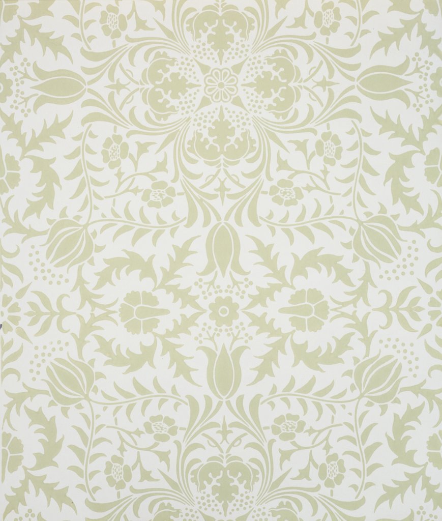 Detail of Borage wallpaper by William Morris