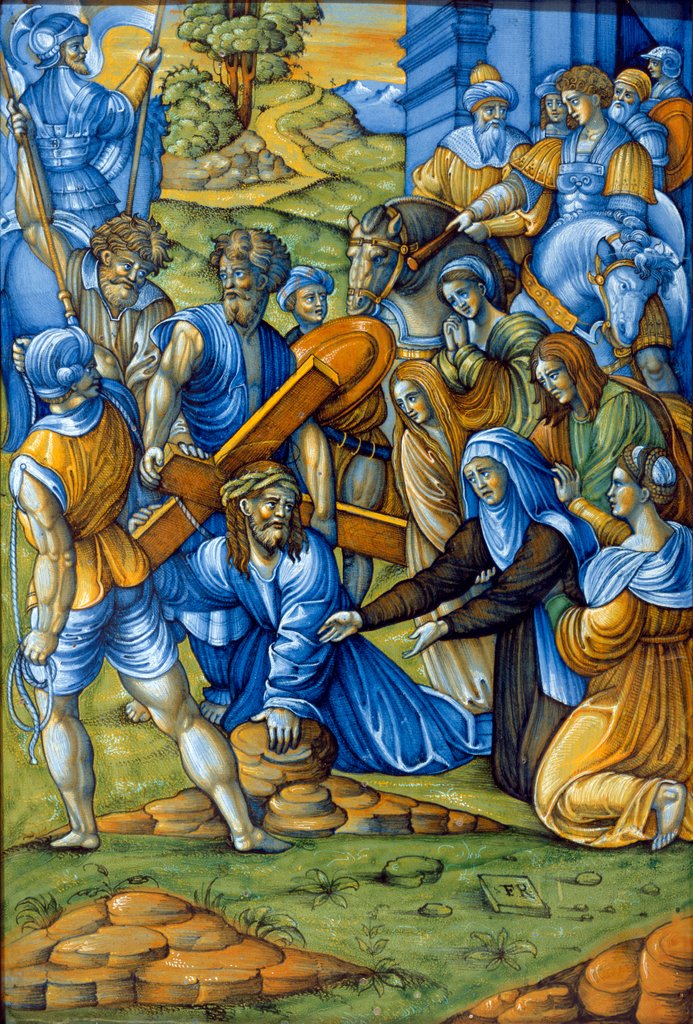 Detail of Christ Bearing the Cross by Agostino Veneziano