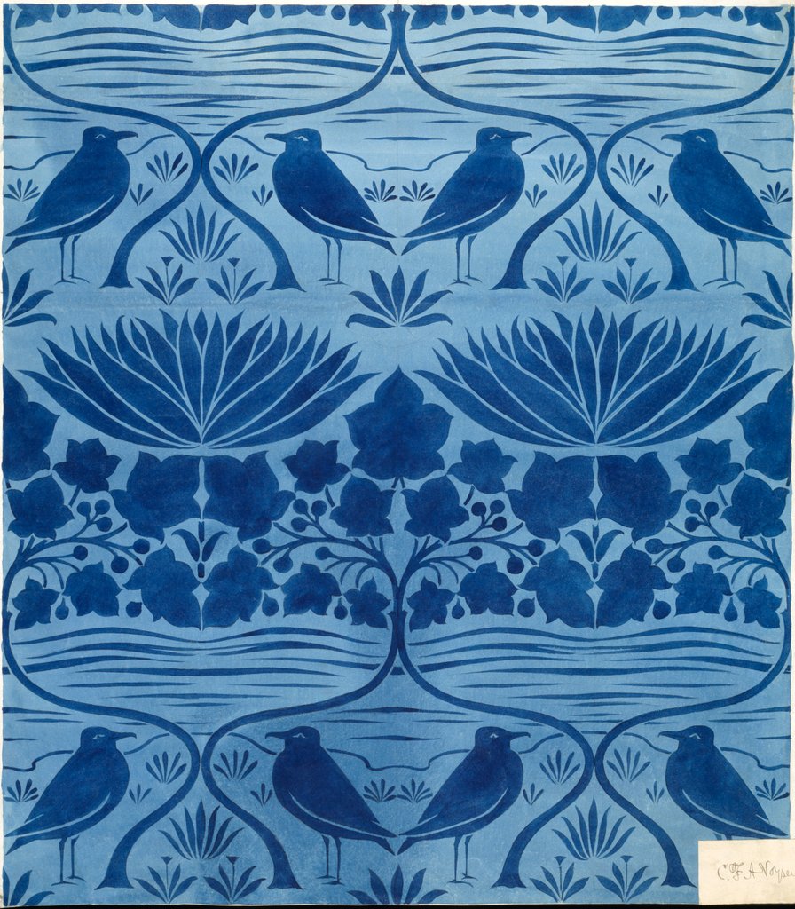 Detail of Wallpaper by Charles Francis Annesley Voysey