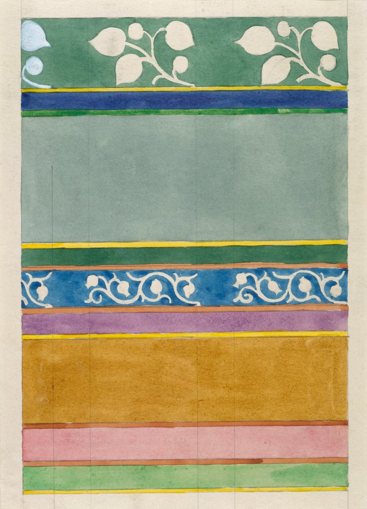 Detail of Design for woven silks by Charles Francis Annesley Voysey