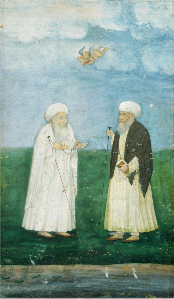 Detail of Two Holy Men. India, 18th century by Unknown