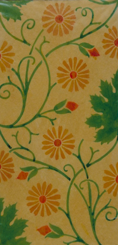 Detail of Textile design by Charles Francis Annesley Voysey