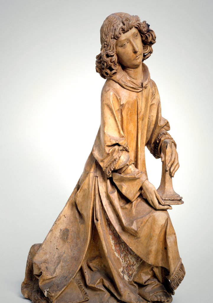 Detail of Angel with a candlestick by Tilman Riemenschneider
