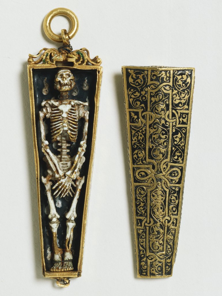 Detail of Memento Mori Pendant. England, mid-16th century by Anonymous