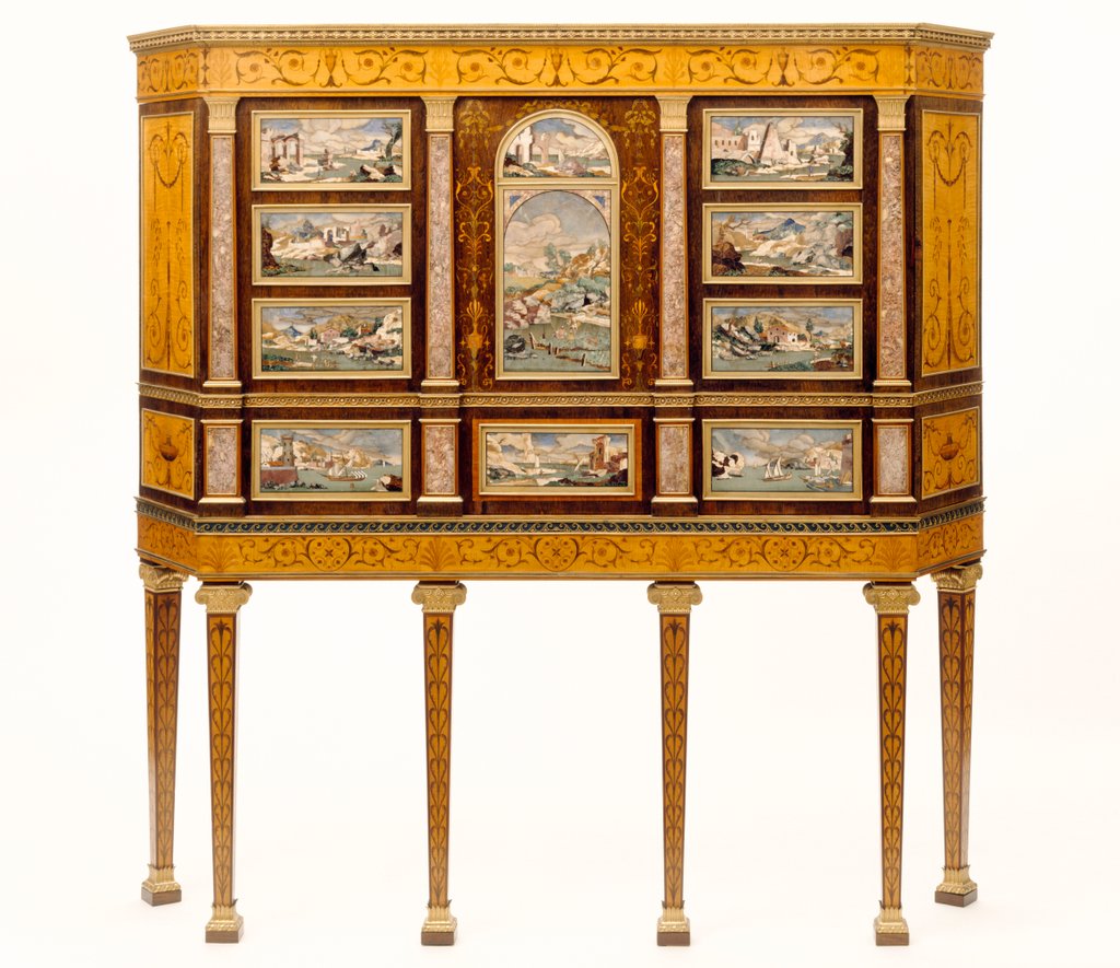 Detail of The Kimbolton Cabinet by Robert Adam