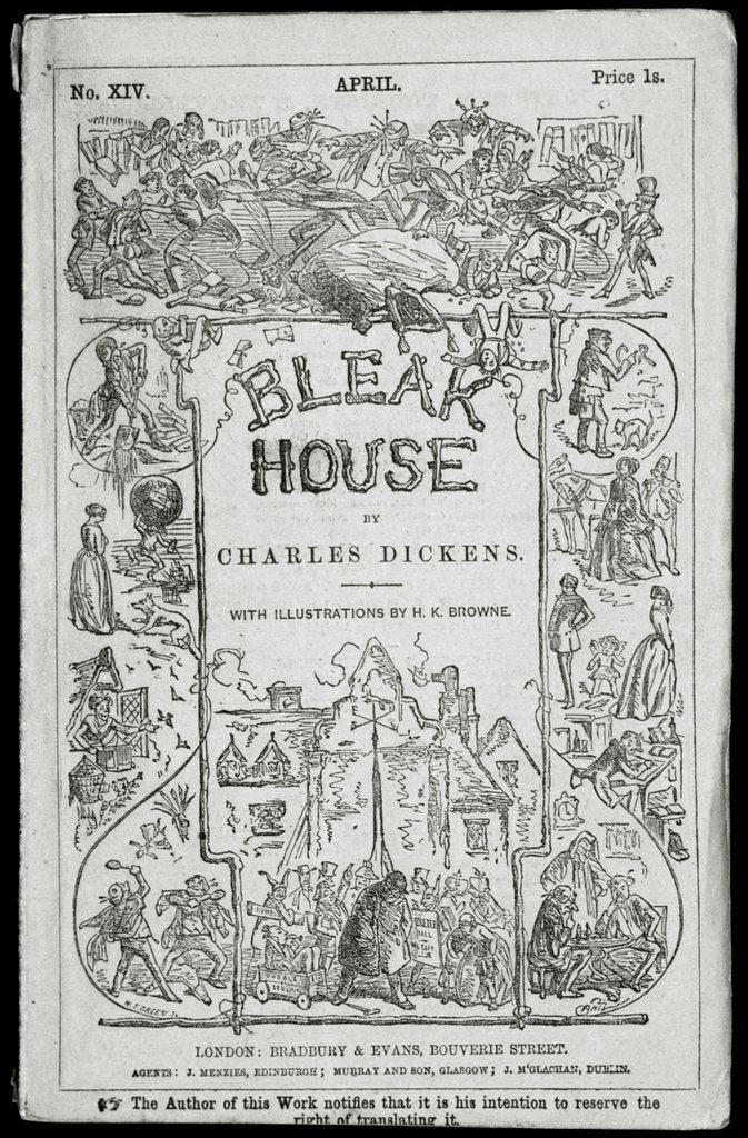 Detail of Magazine Cover of Charles Dicken's Bleak House by Anonymous