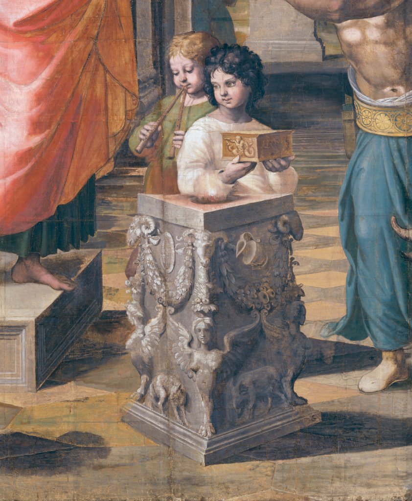 Detail of The Sacrifice at Lystra, detail by Raphael