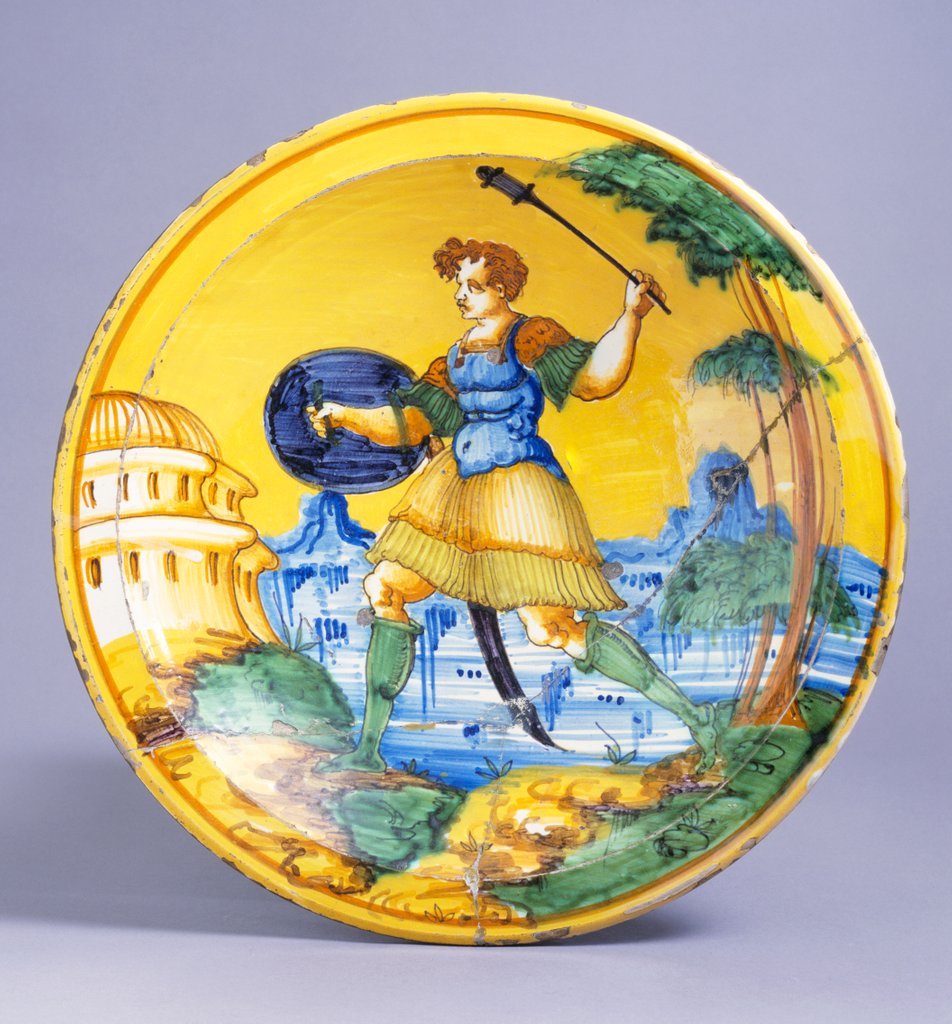 Detail of Dish. Montelupo, Italy, late 16th century by Unknown