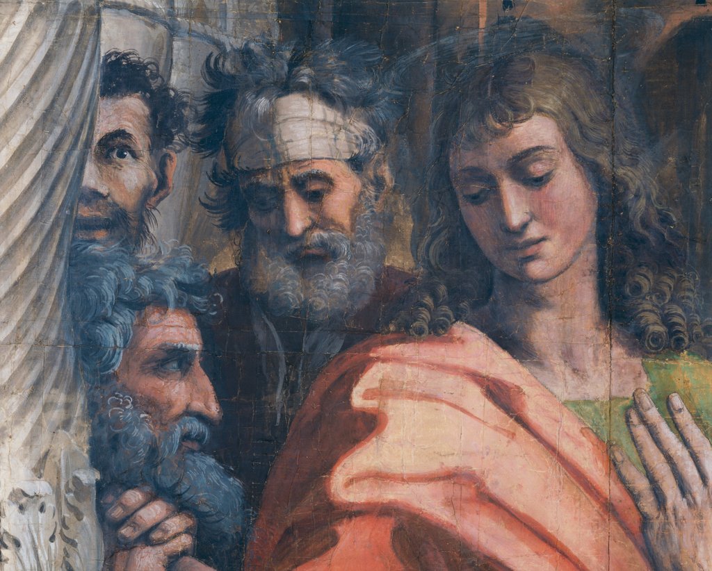 Detail of The Healing of the Lame Man, detail by Raphael