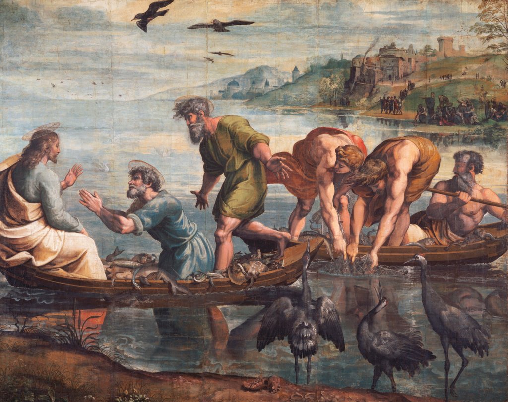 Detail of The Miraculous Draught of Fishes by Raphael