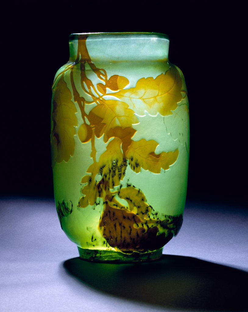 Detail of Oakleaf Vase by Emile Gallé