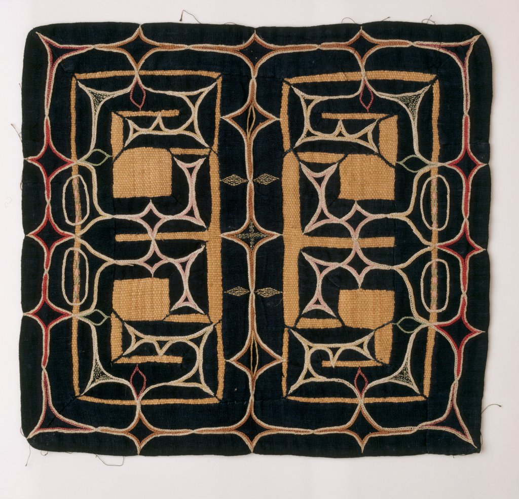 Detail of Embroidered textile by Anonymous