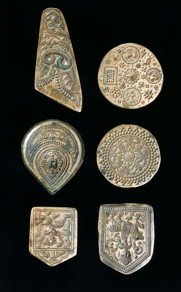 Detail of Six jewellery moulds. India, 20th century by Unknown