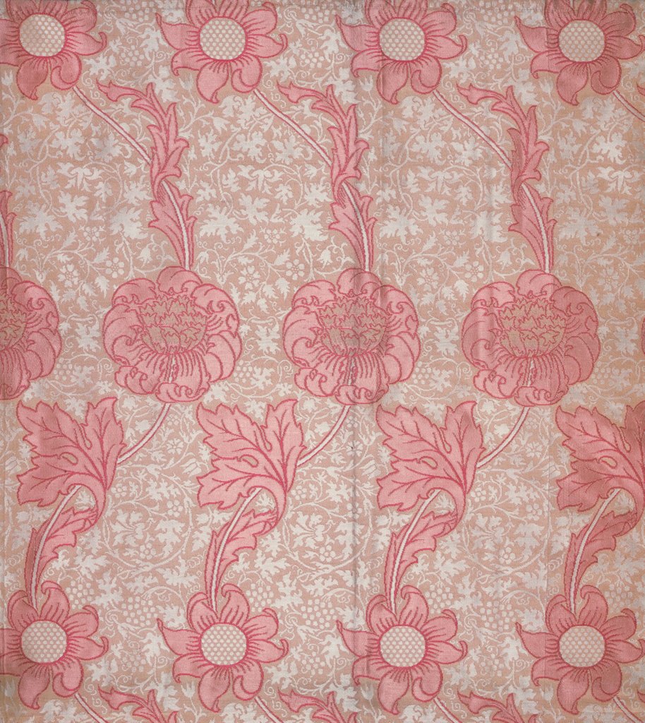 Detail of Kennet furnishing fabric by William Morris
