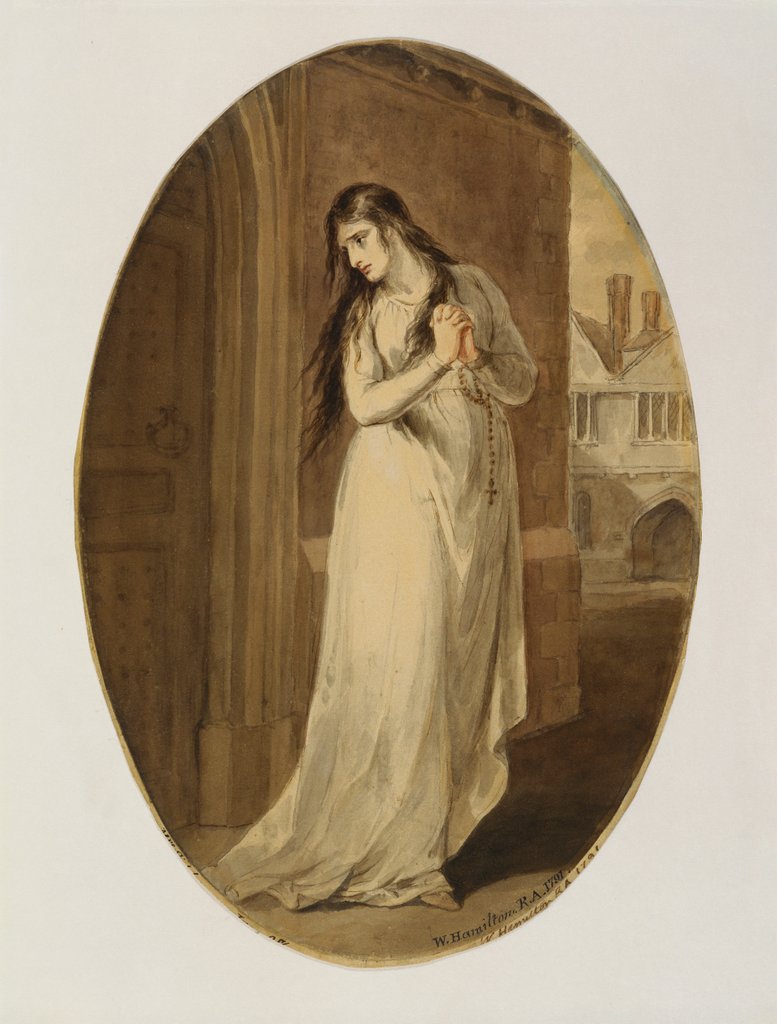 Detail of Mrs Siddons as Jane Shore by William Hamilton