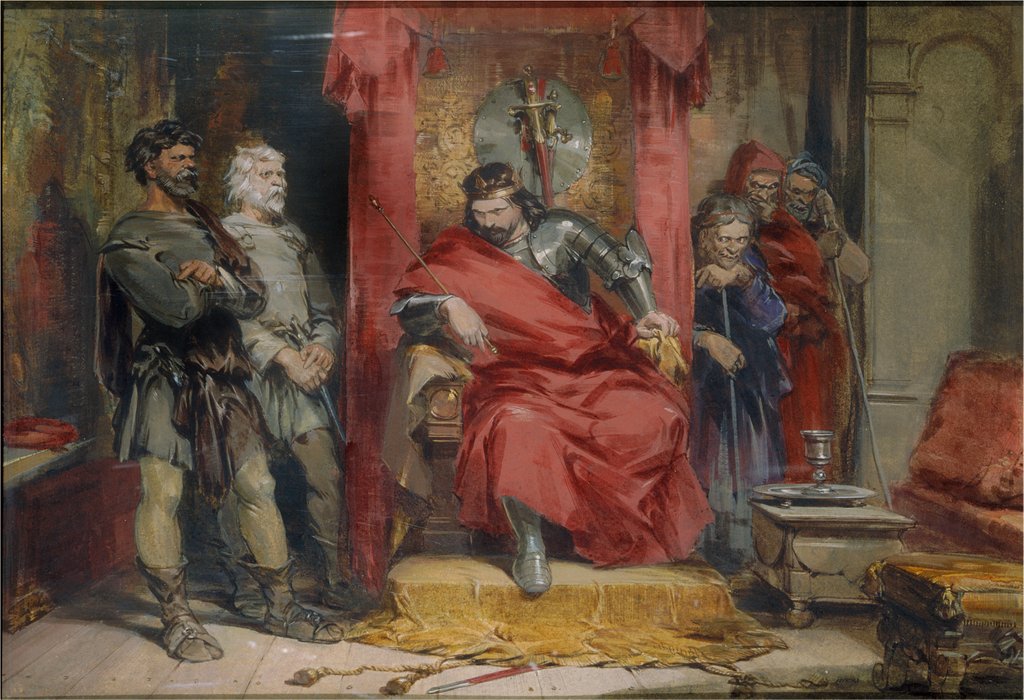 Detail of Macbeth Instructing the Murderers by George Cattermole