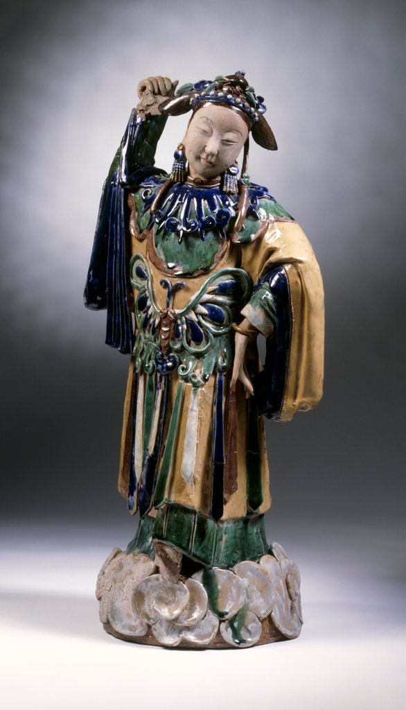 Detail of Statuette of a woman. China, 19th century by Unknown