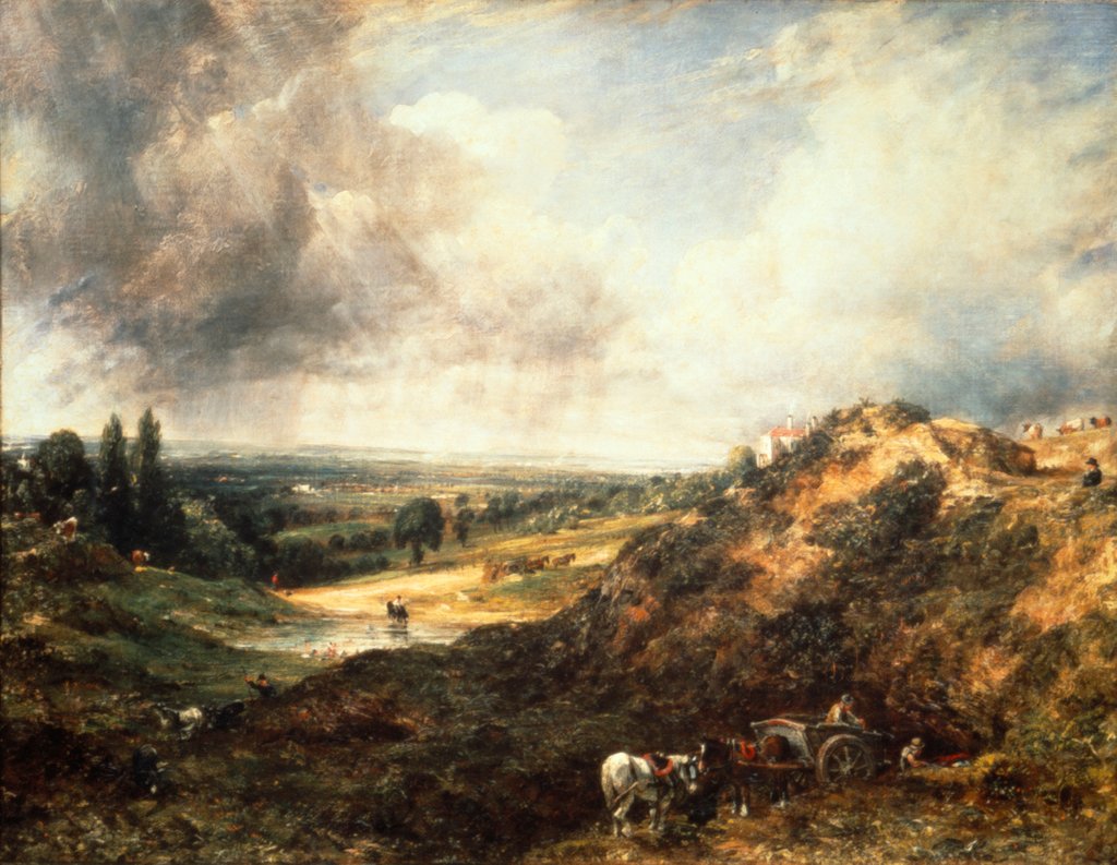 Detail of Hampstead Heath by John Constable