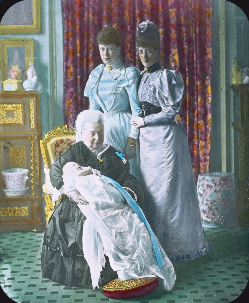Detail of Queen Victoria, Prince Edward, Princess Mary and Princess Alexandra by Unknown