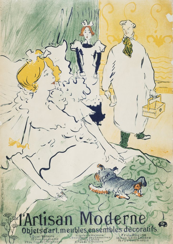 Detail of L'Artisan Moderne by Henri de Toulouse-Lautrec