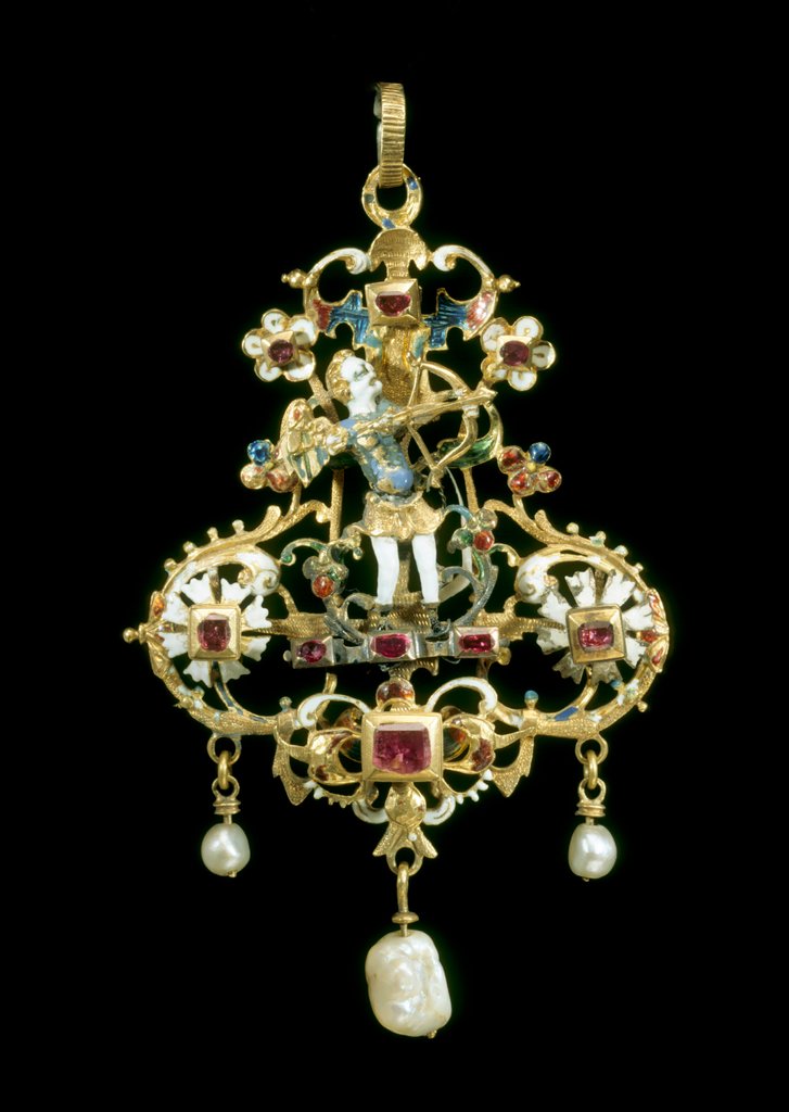 Detail of Pendant with Cupid drawing an arrow by Unknown