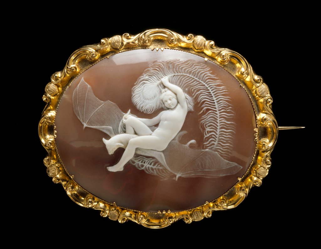 Detail of Brooch cameo depicting Ariel by Unknown