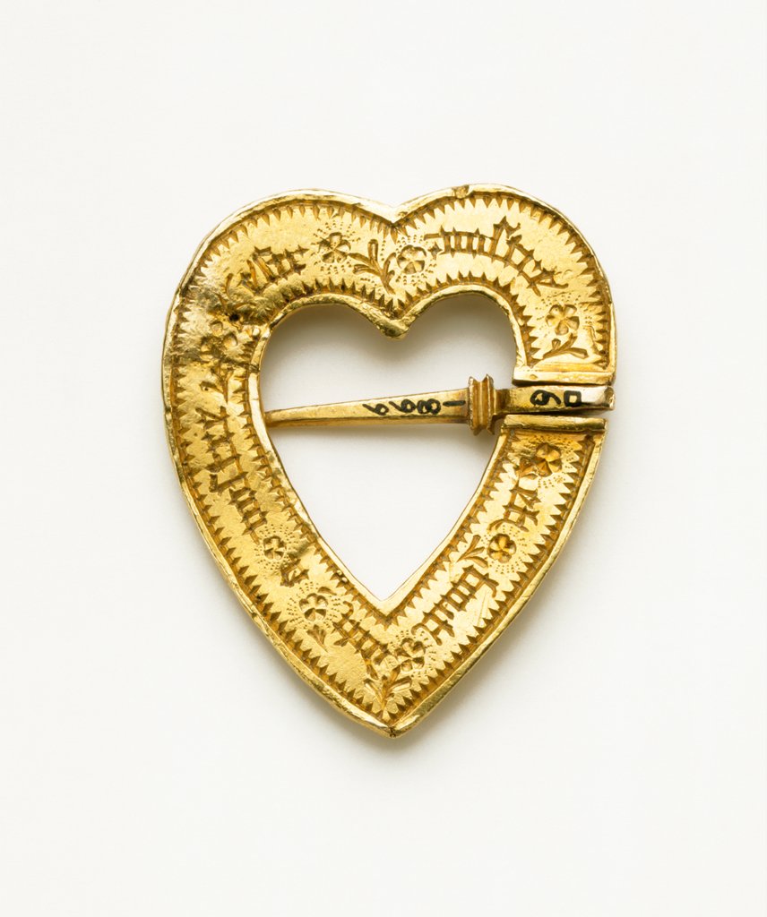 Detail of Heart-shaped brooch by Unknown