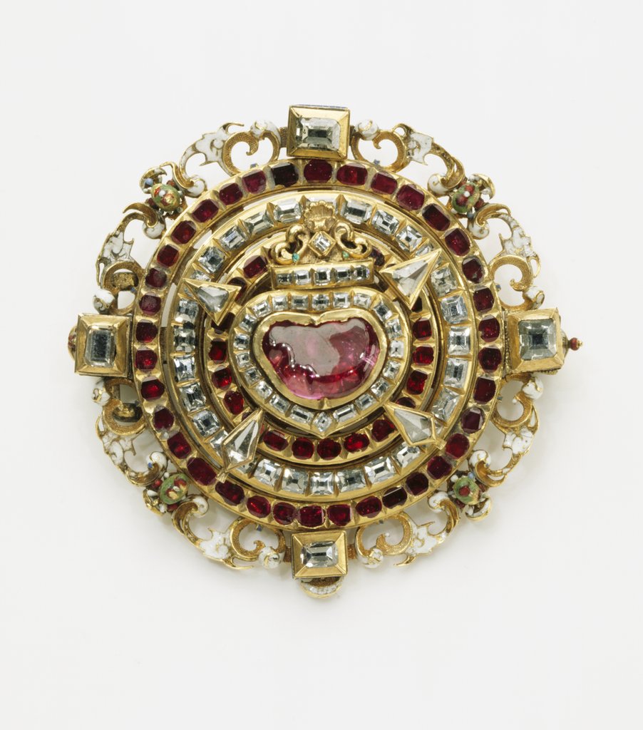 Detail of Renaissance Heart brooch by Unknown