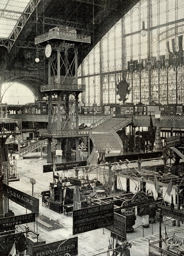 Detail of The Gallery of Machinery at the Figaro Exposition by Anonymous