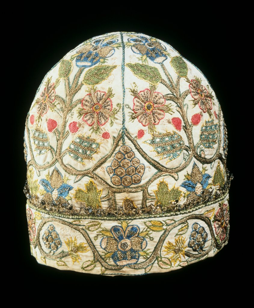 Detail of Nightcap. England, 1600-24 by Unknown