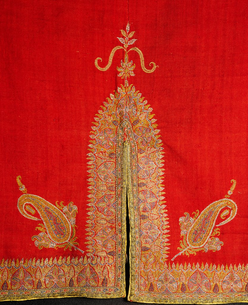 Detail of Costume textile with paisley design detail by Unknown