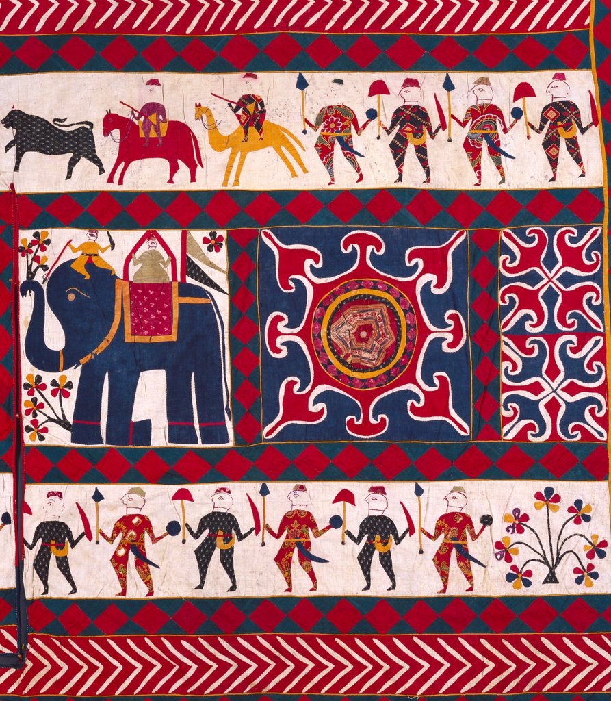 Detail of Wall Hanging.  Saurashtra, Gujarat, India, 20th century by Unknown