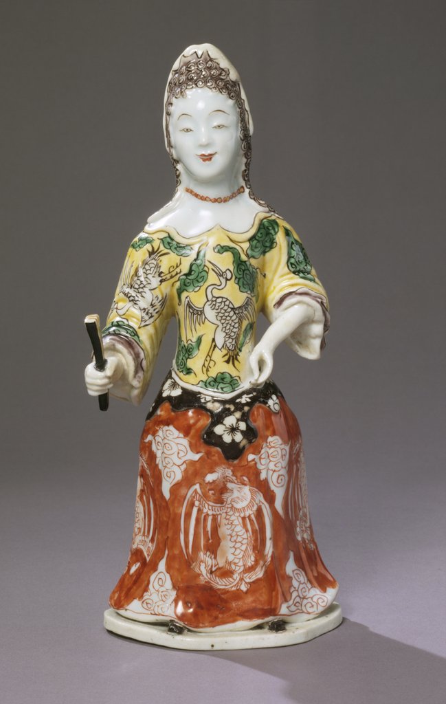 Detail of Figure of a woman in European Court dress by Unknown