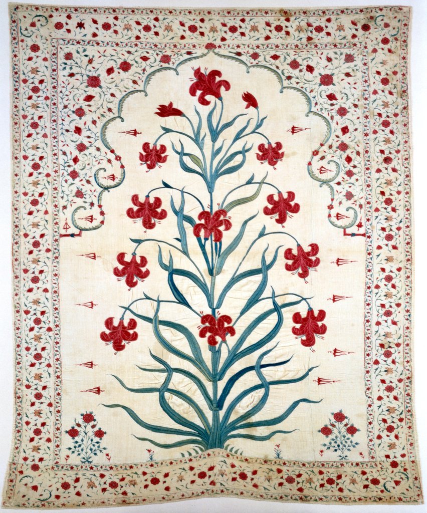 Detail of Wall hanging. India, mid-late 17th century by Unknown