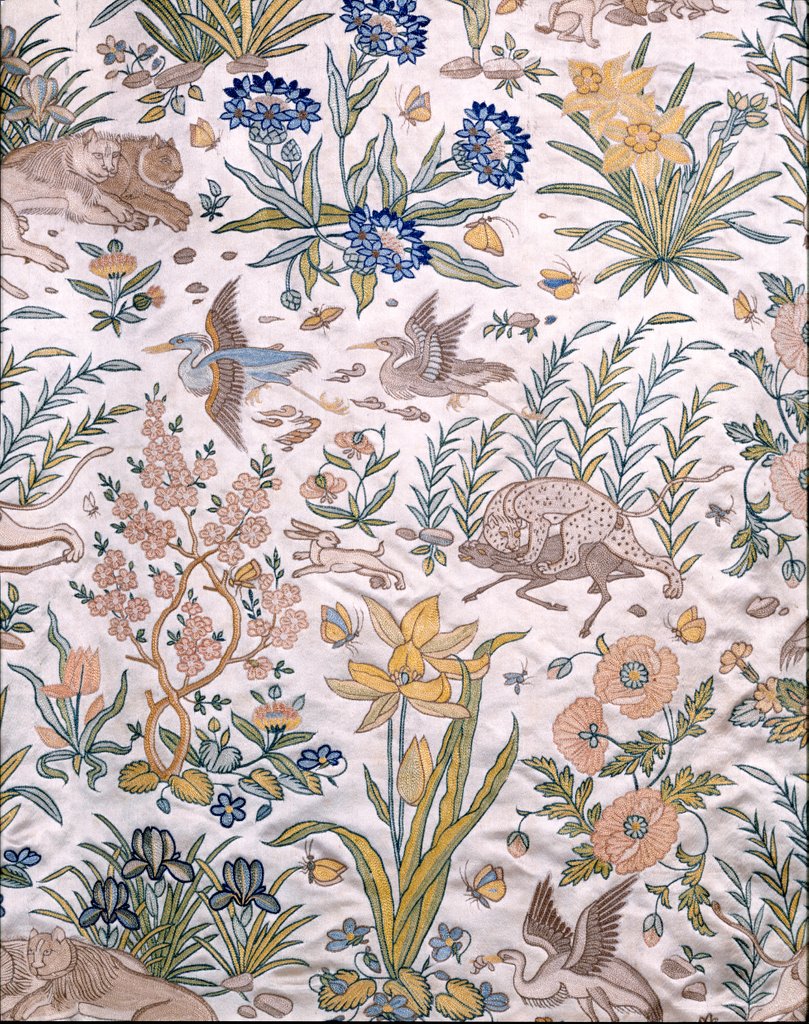 Detail of Fabric for hunting coat. India, Mughal period, early 17th century by Anonymous