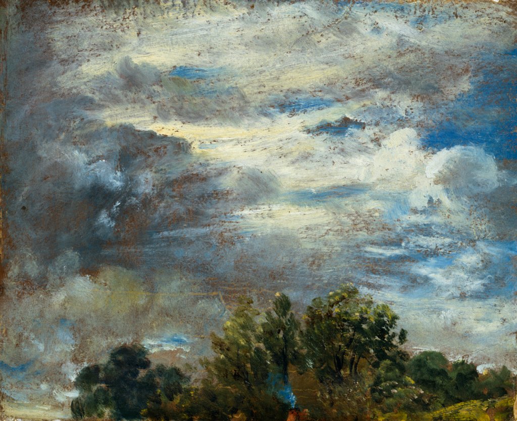 Detail of Hampstead Heath by John Constable