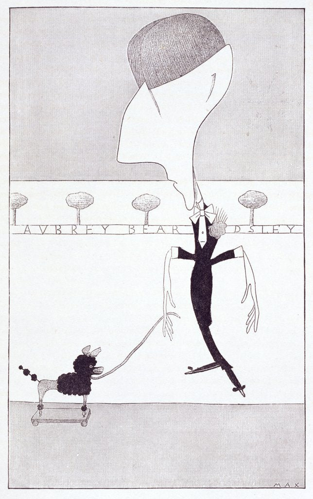 Detail of Caricature of Aubrey Beardsley by Max Beerbohm